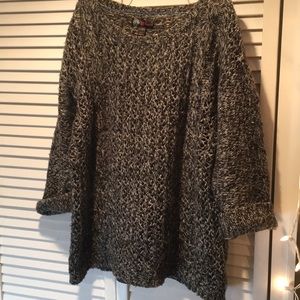 Gray knit sweater